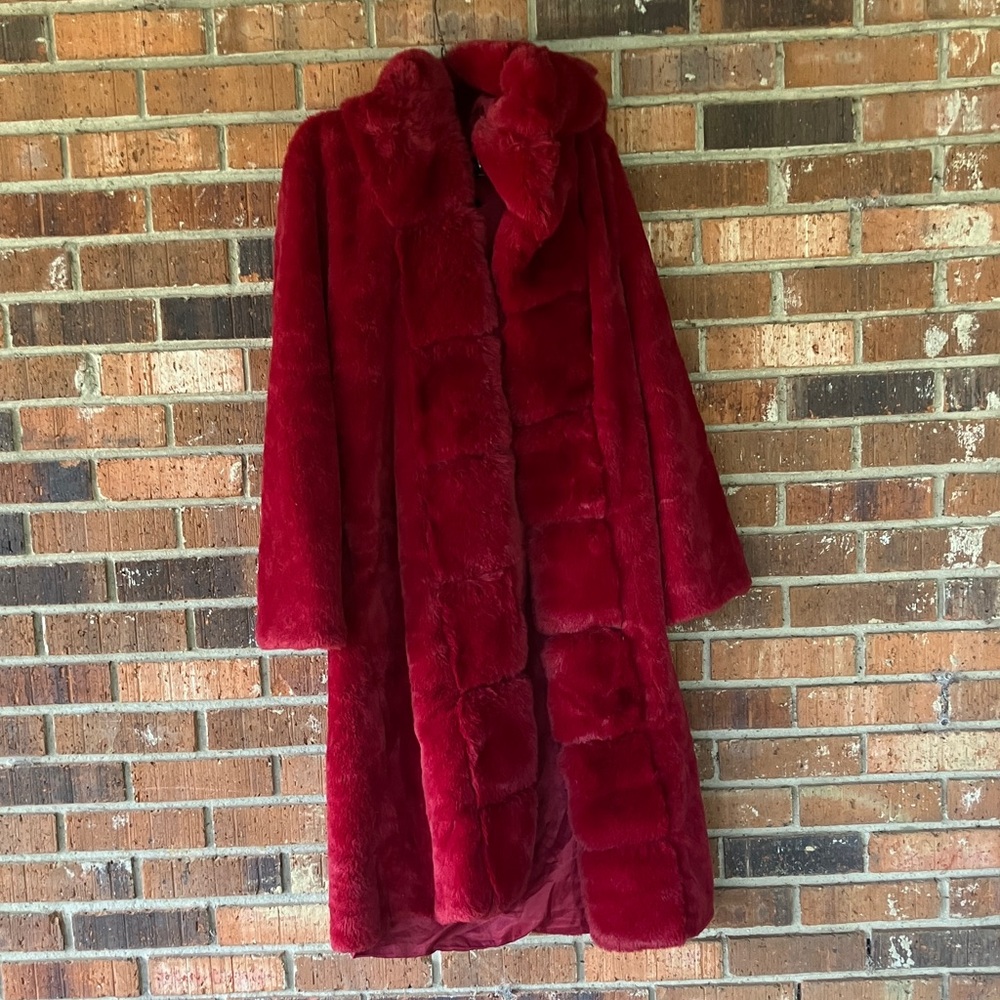Elegant Red Teddy Jacket